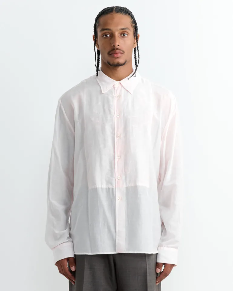 Adorn Shirt in Ballet Pink Silk