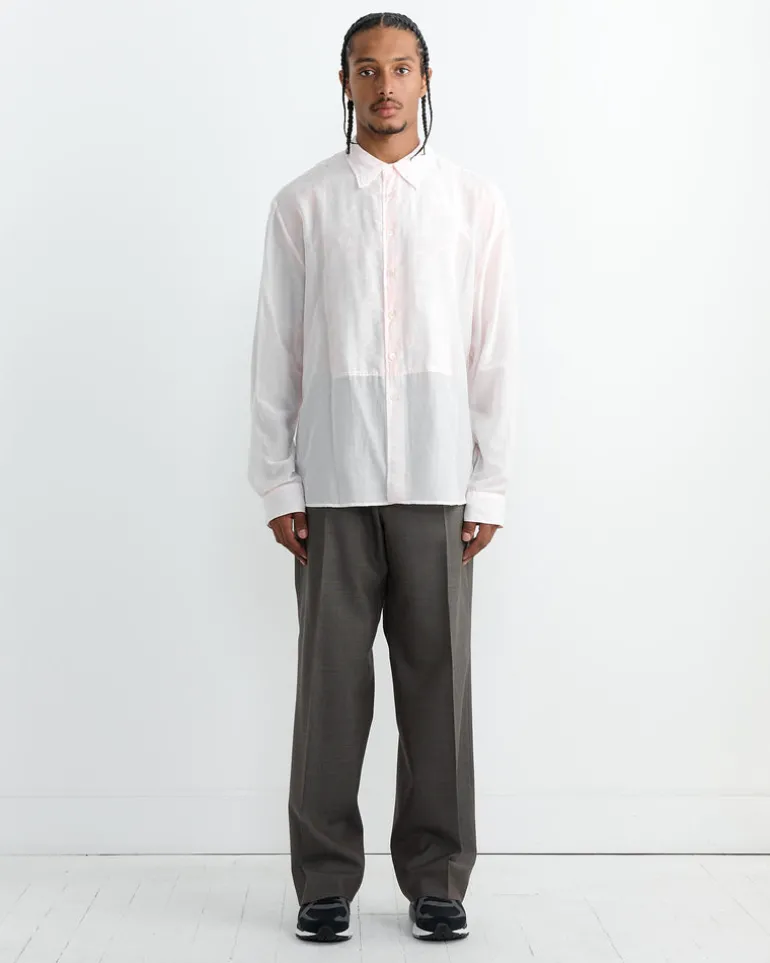 Adorn Shirt in Ballet Pink Silk