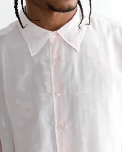 Adorn Shirt in Ballet Pink Silk