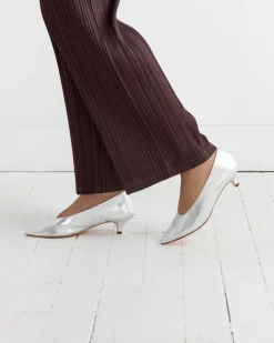 After Party Heel in Silver