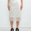 Allegra Skirt in Clear/Olive