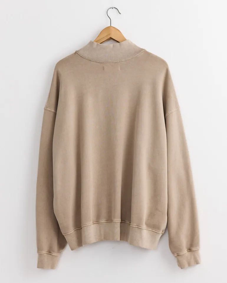 Alpina Pullover in 22oz French Terry Sand