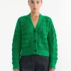 Avelar Cardigan in Kelly Green