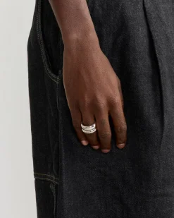 Bagel Ring Set in Sterling Silver