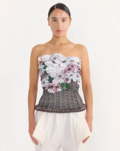 Basket Pink Blossom Bustier in Blush