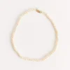 Betty Pearl Necklace in Ivory/Gold