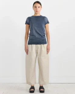 Bias Baby Tee in Indigo