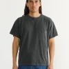 Big Pocket Tee in Washed Grey