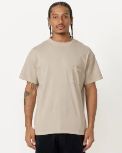 Big Pocket Tee in Washed Taupe