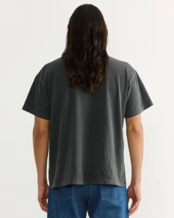 Big Pocket Tee in Washed Grey