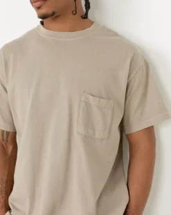 Big Pocket Tee in Washed Taupe