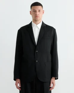Blazer in Wool Gabardine Black