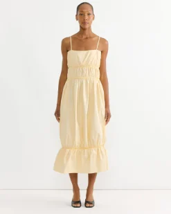 Bluma Dress in Light Yellow