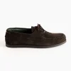 Boatman in Suede Dark Brown