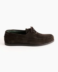 Boatman in Suede Dark Brown