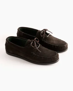 Boatman in Suede Dark Brown