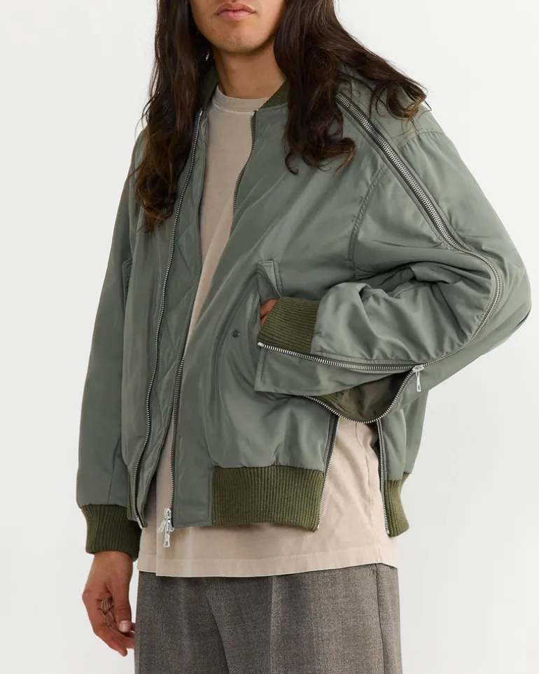 Bomber Jacket in Khaki