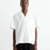 Bongo Shirt in Organic Poplin White