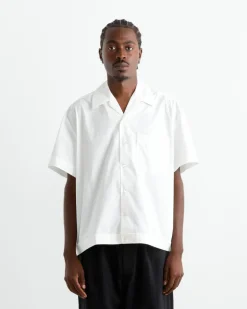 Bongo Shirt in Organic Poplin White