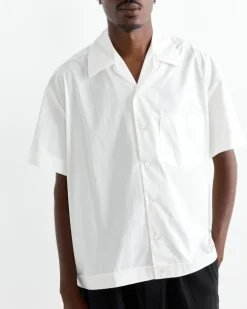 Bongo Shirt in Organic Poplin White