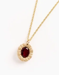 Bound Willow Pendant in Red / Gold