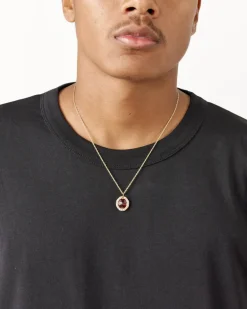 Bound Willow Pendant in Red / Gold