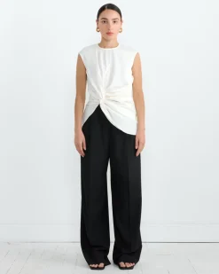 Bourdin Blouse in Porcelain