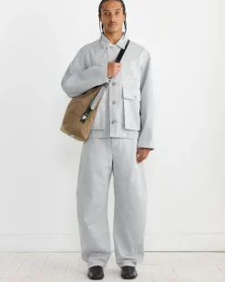 Boxy Jacket in Snowy Blue Grey