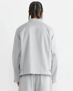 Boxy Jacket in Snowy Blue Grey