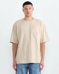 Boxy T-Shirt in Warm Beige