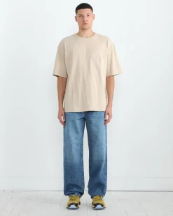 Boxy T-Shirt in Warm Beige