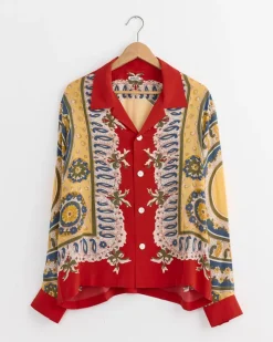 Bricolage Shirt in Red Multi