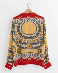 Bricolage Shirt in Red Multi