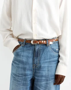 Bridle Leather Belt in Claw Hazel