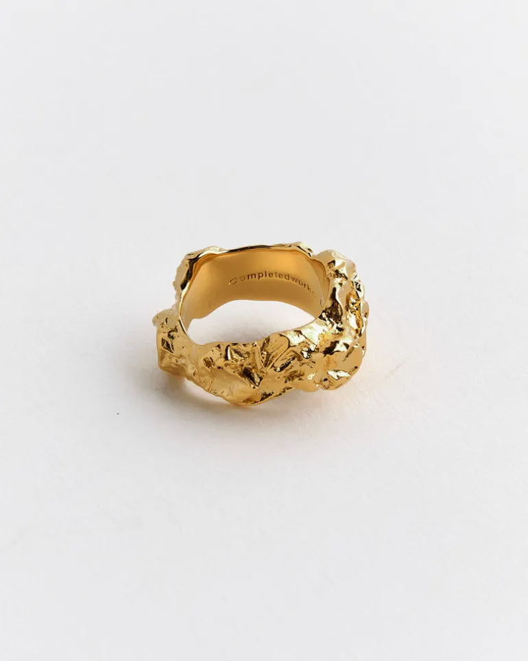Bubble Ring in Gold Plated