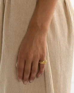 Bubble Ring in Gold Plated