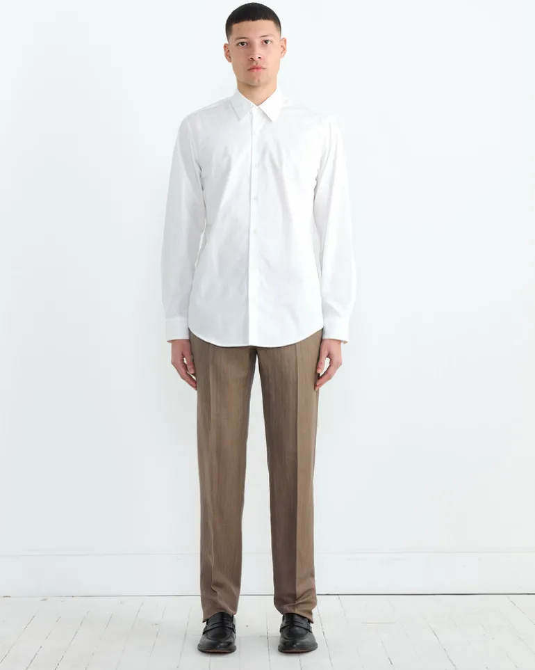 Button-Down Shirt in White