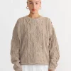 Cable Summer Knit in Taupe