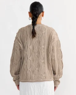 Cable Summer Knit in Taupe