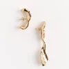 Calamari Set Earrings in Gold Plated Bronze