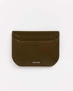 Calepin Card Holder in Khaki Moss