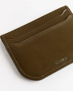 Calepin Card Holder in Khaki Moss
