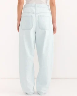 California Wide Denim in Pale Blue