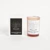 Candle in Portable Fireplace