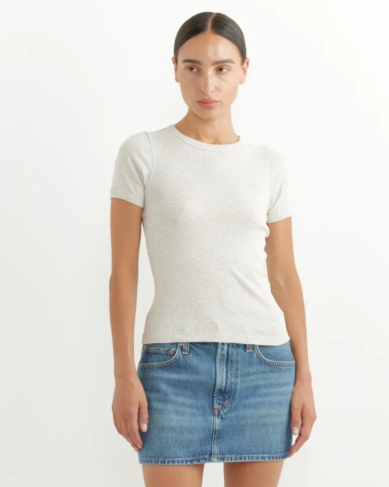 Car Tee in Heather Grey