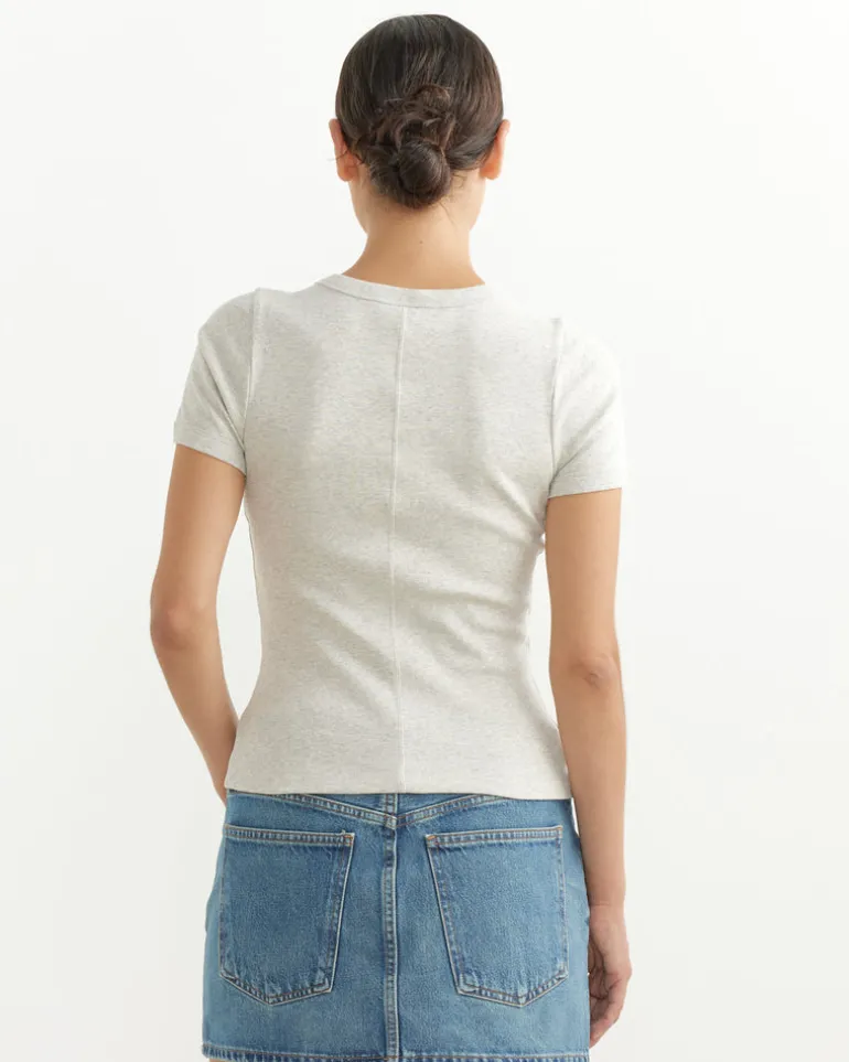 Car Tee in Heather Grey