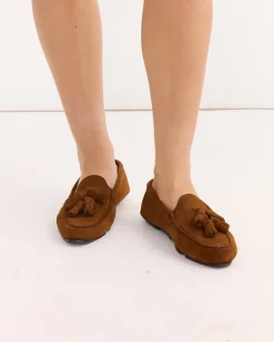 Castalla Driver Loafer in Tabac
