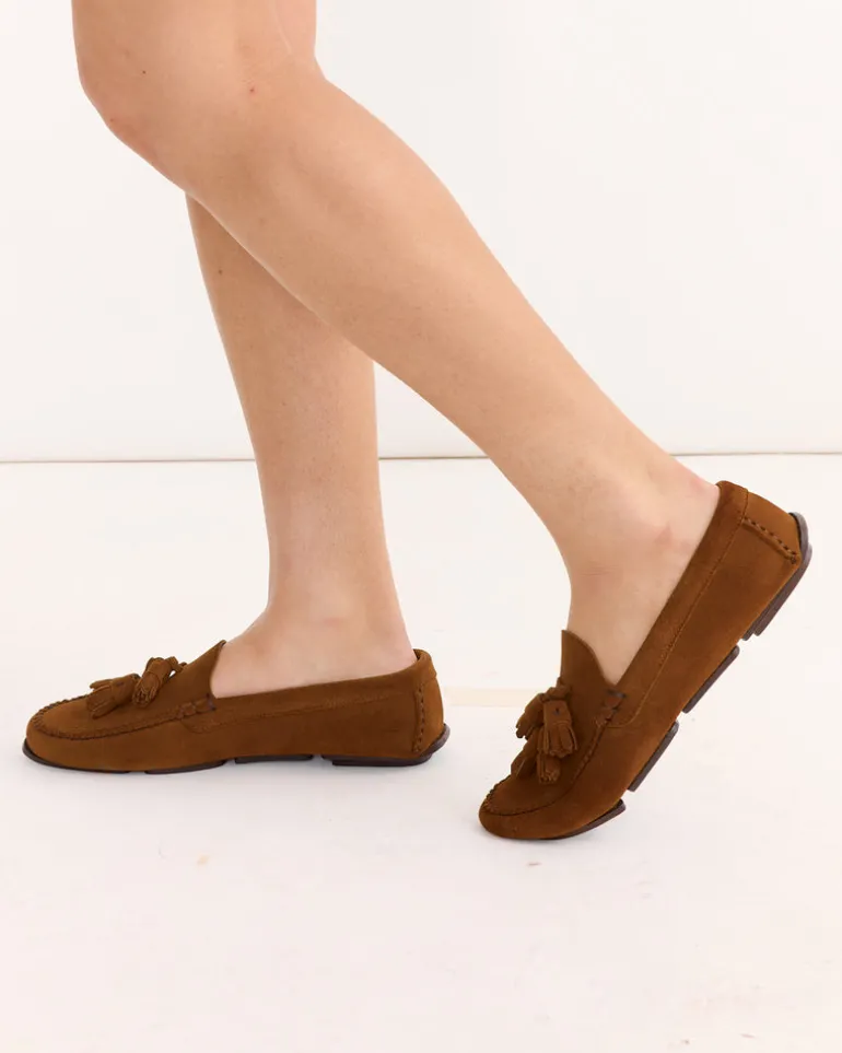 Castalla Driver Loafer in Tabac