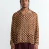 Cattail Plaid Shirt in Brown Multi