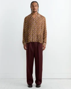 Cattail Plaid Shirt in Brown Multi